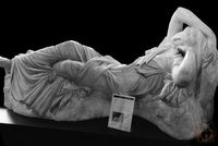 Plaster cast of Sleeping Ariadne. Abguss-Sammlung Antiker Plastik Berlin. Photo (c) Dagmar Guenther, 2020. Plaster cast of Sleeping Ariadne. Abguss-Sammlung Antiker Plastik Berlin. Photo (c) Dagmar Guenther, 2020.